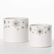 Snowflake Print Container  Sullivans   