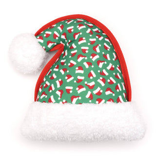 Santa Hat Toy The Worthy Dog Green Small