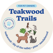 Teakwood Trails Pet Wax Melts for Pet Owners 4 oz Eco-Tin Happy Wax