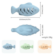 Moo - Dual-Sided Leaky Cat Food Toy - Fish Design Cheerhunting
