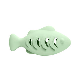 Moo - Dual-Sided Leaky Cat Food Toy - Fish Design Cheerhunting Green