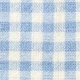 Dapper waste bag holder in sky blue gingham fabric