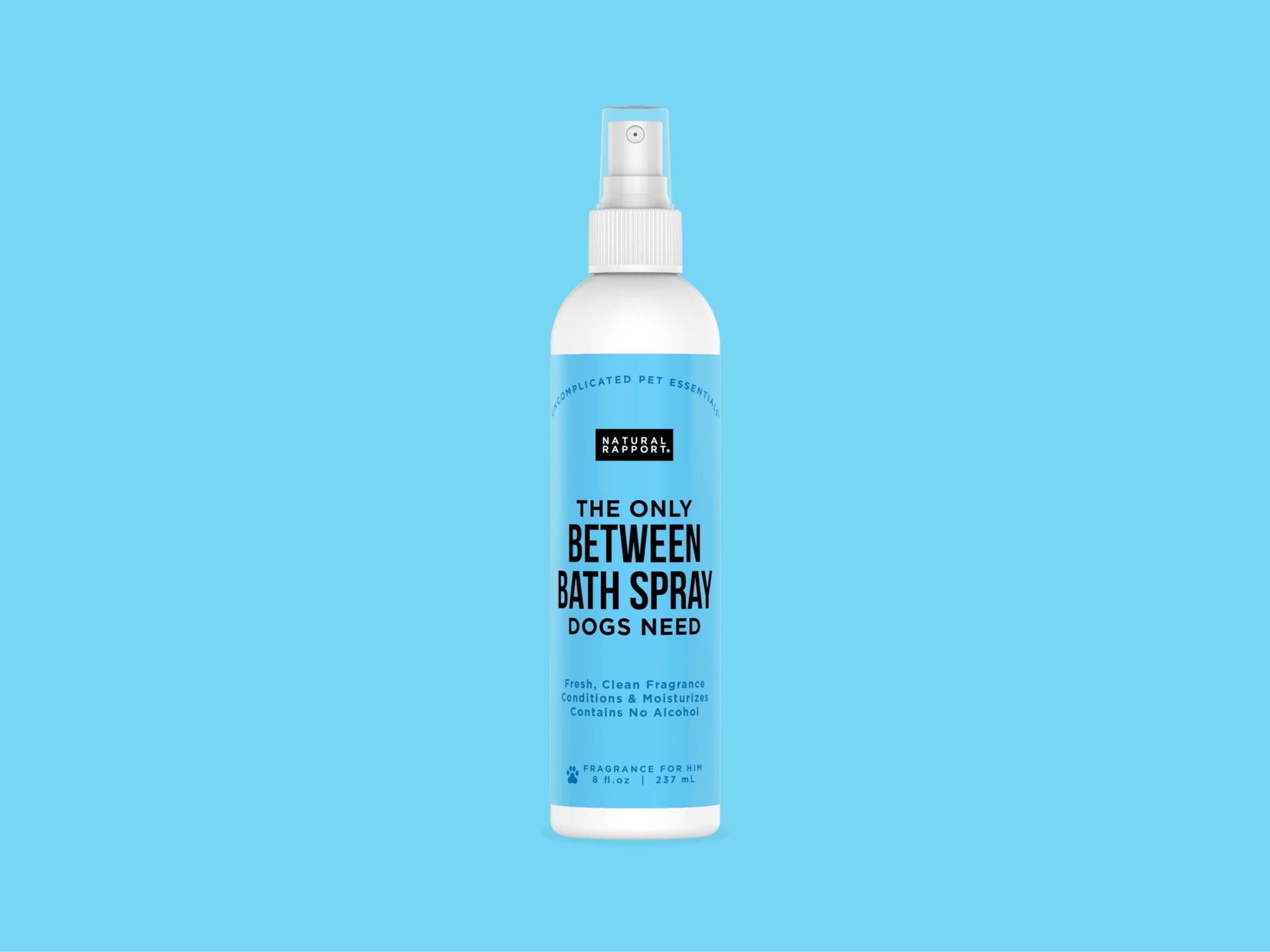 The Only Between Bath Spray Dogs Need - Amber & Sandalwood Natural Rapport 8 ounce