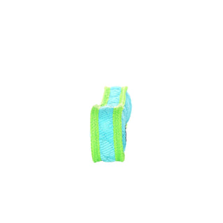 DuraForce Bone Tiger dog toy in blue and green, durable and squeaky