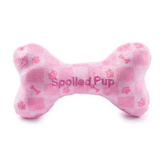Pink Checker Chewy Vuiton Bone  Haute Diggity Dog Small  