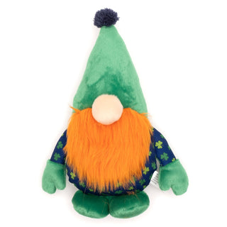 Luck O' the Irish gnome toy with green hat, orange beard and blue shamrock shirt