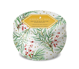 Mistletoe & Holly 4oz Aqua De SOi Candle Tin The SOi Company