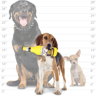 Silly Squeaker Beer Bottle Cataroma, Squeaky Novelty Dog Toy Tuffy Dog Toys - VIP Products