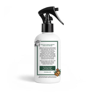 Dog coat refresher spray bottle, 8oz, white with black trigger