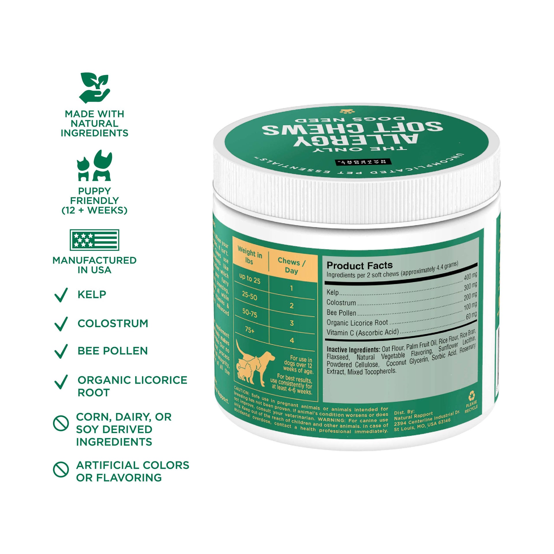 The Only Allergy Soft Chews Dogs Needs Natural Rapport