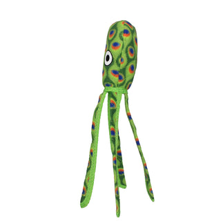 Tuffy Ocean Squid - Green, Durable, Tough, Squeaky Dog Toy Tuffy Dog Toys - VIP Products