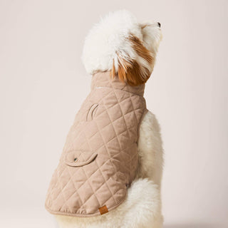 Fawn Sherpa-Lined Reversible Dog Jacket The Foggy Dog