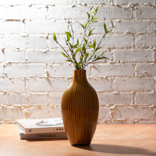 Amber Textured Bud Vase Sullivans Home Decor