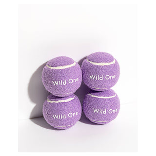 Individual Dog Tennis Balls Wild One Lilac