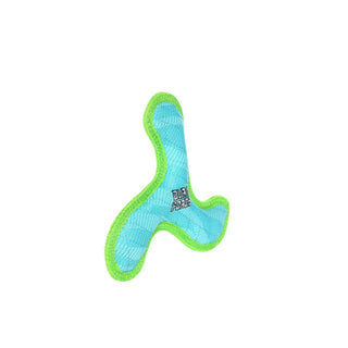 DuraForce Jr Boomerang - Blue, Durable, Squeaky Dog Toy Tuffy Dog Toys - VIP Products