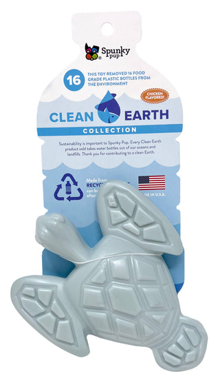 Clean Earth Recycled Hard Chews - Made in the USA Spunky Pup Turtle
