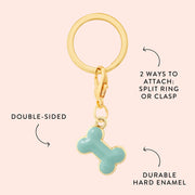 Blue Bone Collar Charm The Foggy Dog
