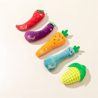 Moo - 5 pcs Vegetable Cat Toy Set Cheerhunting