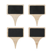 Inscribe™ Wooden Cheese Markers w/ Chalk - Set of 4 TRUE