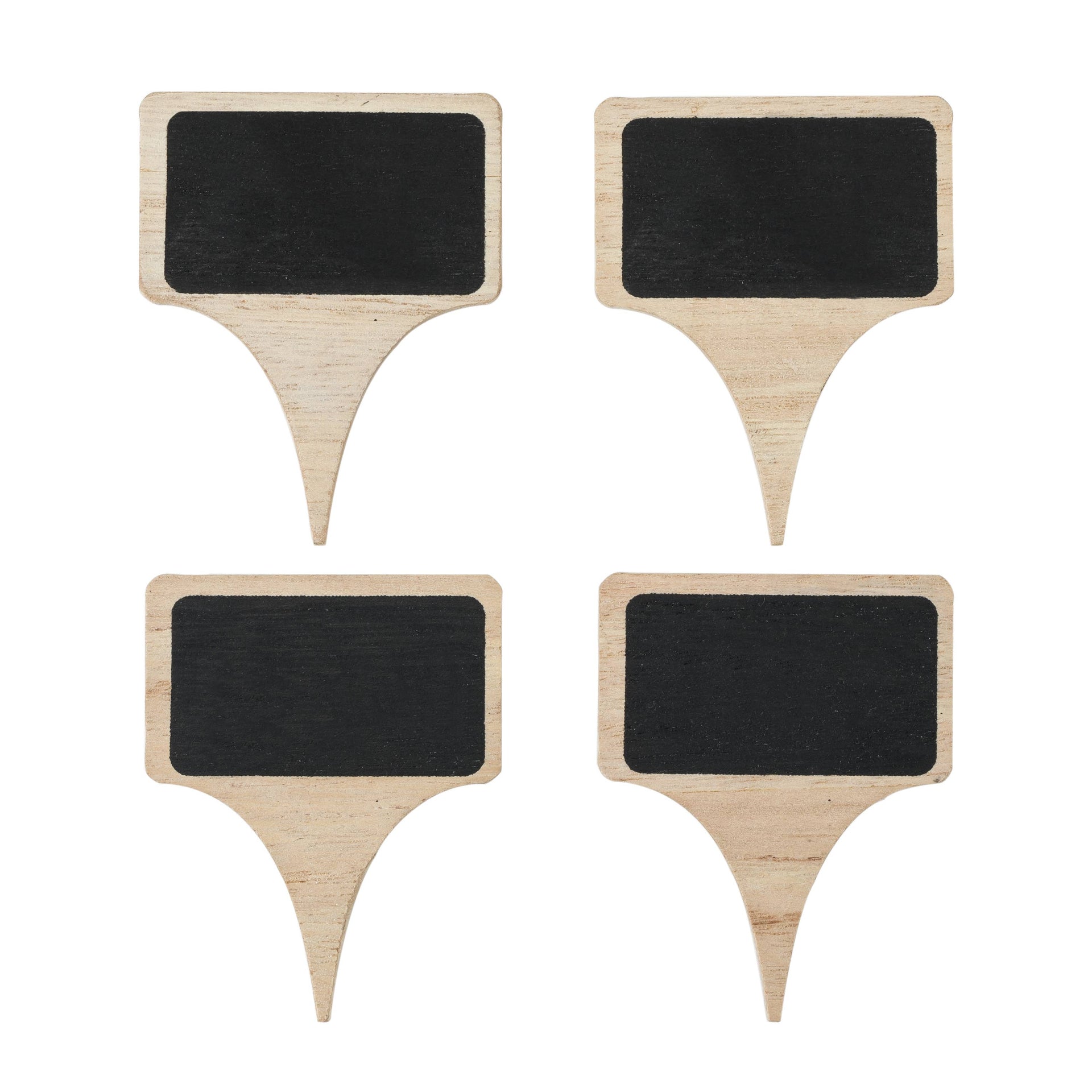 Inscribe™ Wooden Cheese Markers w/ Chalk - Set of 4 TRUE