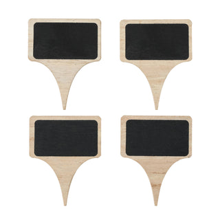 Inscribe™ Wooden Cheese Markers w/ Chalk - Set of 4 TRUE