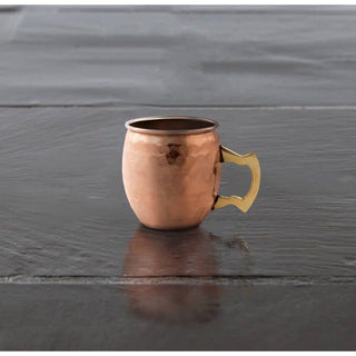 Mini Moscow Mule Shot Mugs w/ Solid Brass Handles - Set of 2 Twine
