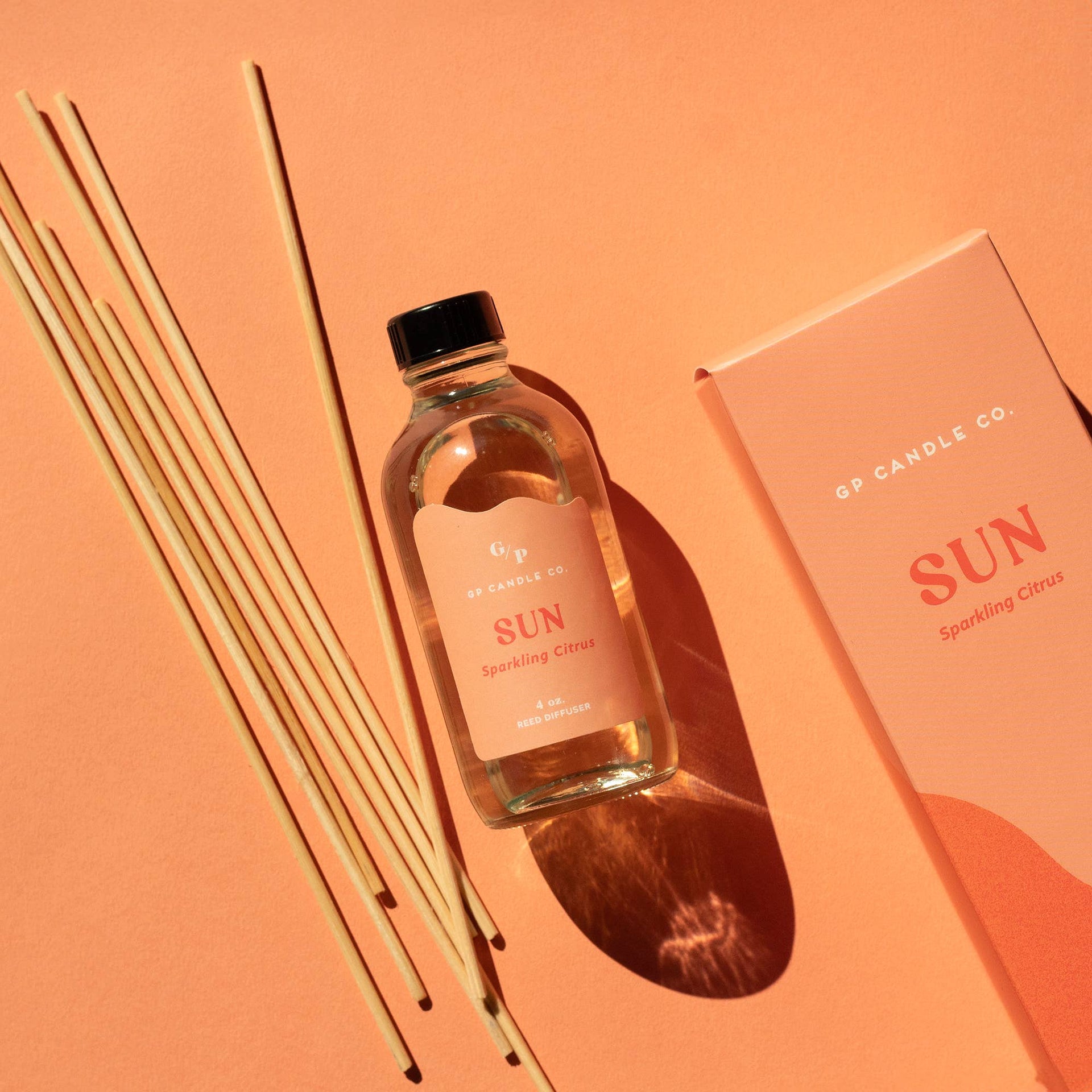 Sun 4 oz. Hue Reed Diffuser (Sparkling Citrus) GP Candle Co.