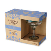 Primavera Recycled Glass Margarita Glasses - Set of 2 Twine