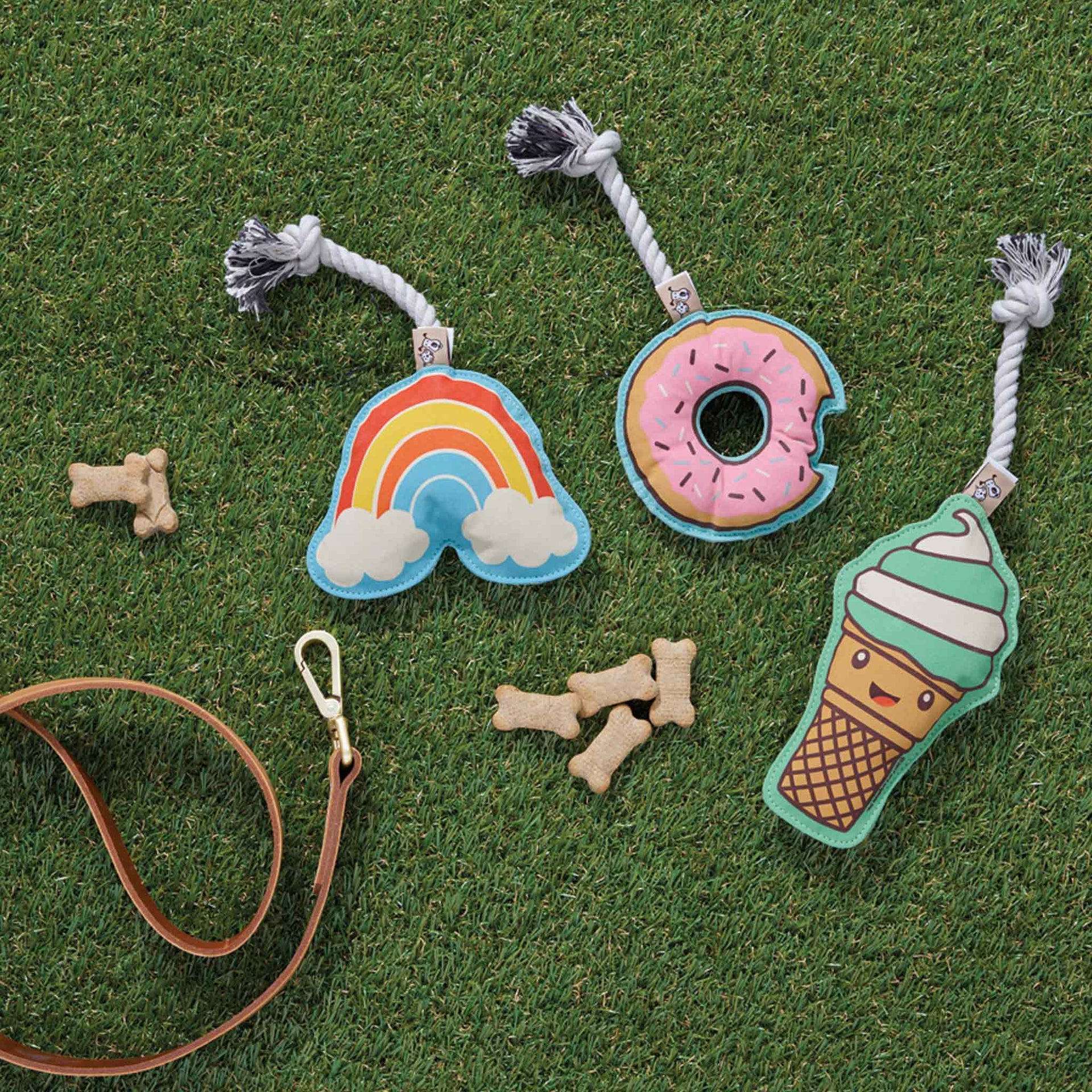Rope Dog Toy | Rainbow Speckle and Spot by Ore’ Originals