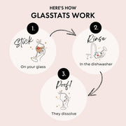 Wine Time Drink Markers  GlassTats   