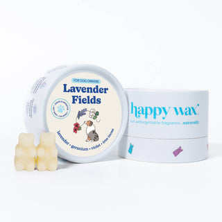 Lavender Fields Pet Wax Melts for Dog Owners 4 oz Eco-Tin Happy Wax
