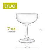 Coupe Stemmed Glass Cocktail Glasses - Set of 4 TRUE