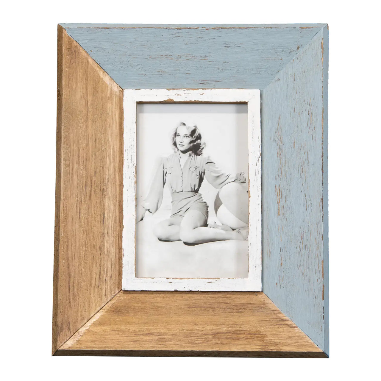 4X6 Maxwell Photo Frame Blue  Foreside Home & Garden   