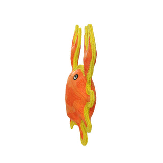 DuraForce Crab Tiger - Orange, Durable, Squeaky Dog Toy Tuffy Dog Toys - VIP Products