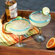 Primavera Recycled Glass Margarita Glasses - Set of 2 Twine