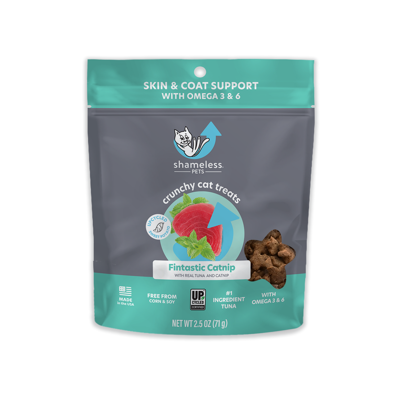 Fintastic Catnip Crunchy Cat Treats  Shameless Pets   