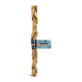 12" Braided Lamb Collagen Sticks Dapper Dogginstix