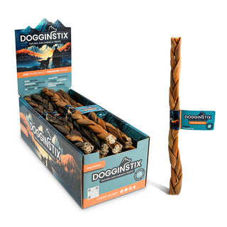 12" Braided Lamb Collagen Sticks Dapper Dogginstix