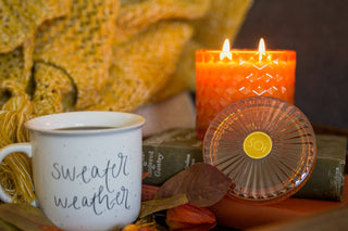 Pomander Orange 15oz Shimmer Candle 2 wick The SOi Company