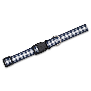 Picnic Plaid (Navy) - Dog Collar Dog & Me Large