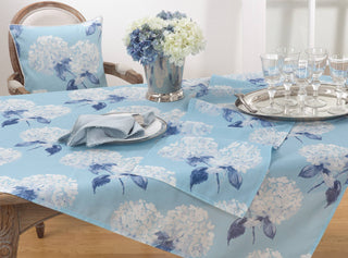 Printed Hydrangea Runner Saro Lifestyle