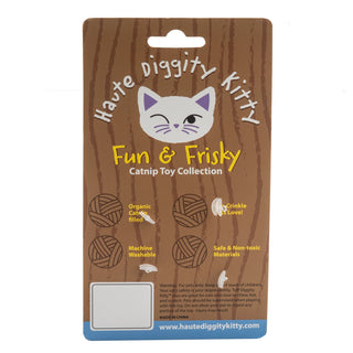 Kitty Vuiton Balls (Monogram) Organic Catnip Toys  Haute Diggity Dog   