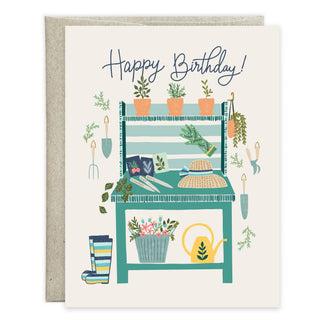 Birthday Greeting Card - Garden GINA B DESIGNS