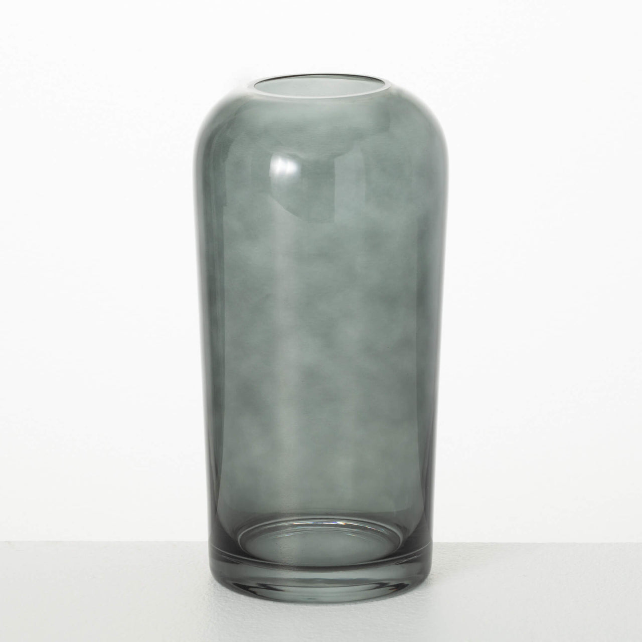 Tall Smoky Glass Vase  Sullivans   