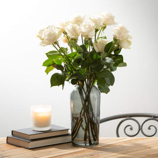 Tall Smoky Glass Vase Sullivans Home Decor