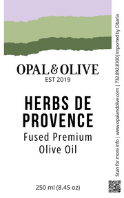 Fused Olive Oil - Herbs De Provence Flavored Olive Oil Opal and Olive   