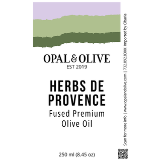 Fused Olive Oil - Herbs De Provence Flavored Olive Oil Opal and Olive   