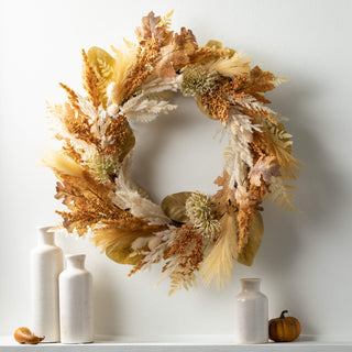 Mixed Foliage/Pampas Wreath Sullivans Home Decor