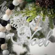 Beaded Ornament Noel/Merry  Sullivans   