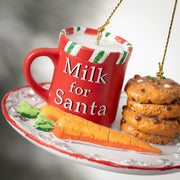 Milk And Cookies Ornament  Sullivans   